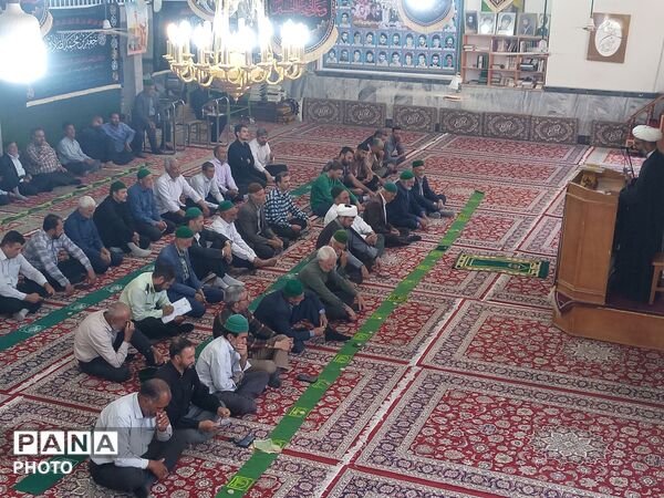 اقامه نماز جمعه عبادی سیاسی  در مسجد جامع شهربار نیشابور