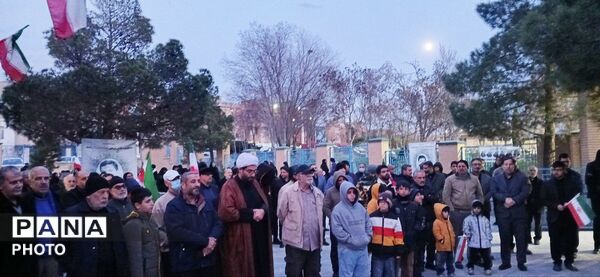 اجتماع مردم باقرآباد قرچک در سوگواری و انتقام جویی شهادت رهبر فرزانه ایران