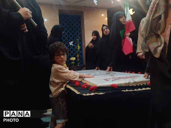 مراسم عزاداری امام هشتم توسط هیئت نوجوانان پسر ام‌البنین (ع) 