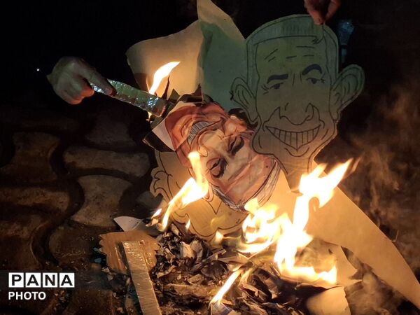 حضور پر رنگ مردم رشتخوار در شب چهارشنبه سوزی دشمن