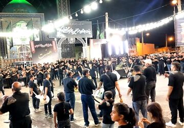 اقامه عزای مردم شهرستان نیم ور در شب عاشورای حسینی