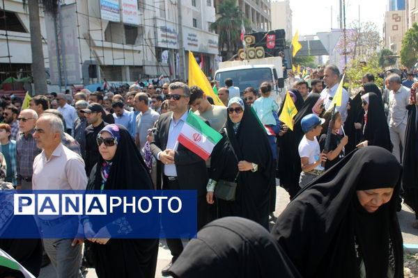 راهپیمایی روز قدس در بوشهر 