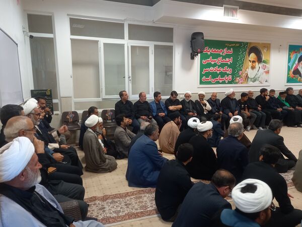 مراسم عزاداری شهادت امام رضا(ع) در دفتر امام جمعه کاشمر 