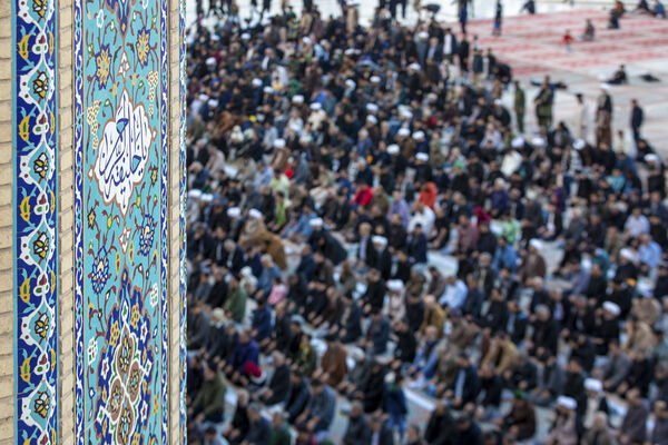 اقامه نماز طلب باران در مسجد مقدس جمکران