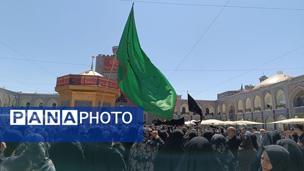 مراسم پیاده‌روی جاماندگان اربعین از میدان پانزده خرداد تا حرم مطهر رضوی