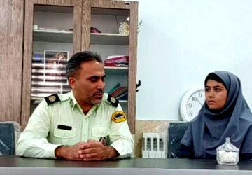 گفت‌وگوی دانش آموز خبرنگار ناحیه ۲ یزد با کارشناس نیروی انتظامی