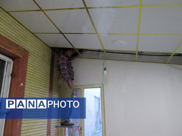 اجرای عملیات عمرانی در مدرسه‌ ابتدایی روستای مارکده