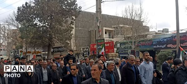 حضور مردم شهید پرور شهرستان کوهدشت در راهپیمایی روز جهانی قدس