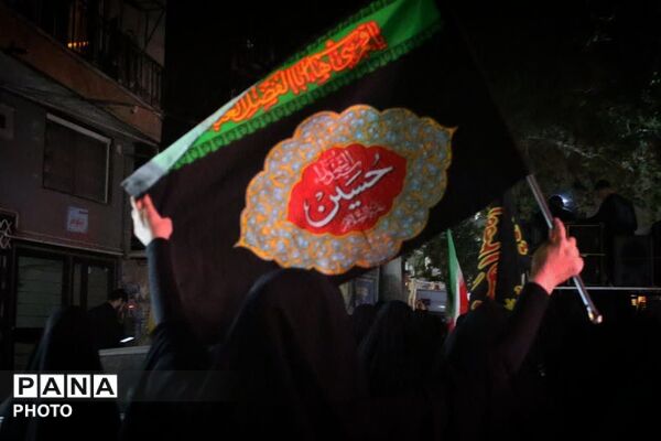 خیابان‌های امشب ؛عزادار حسین (ع)