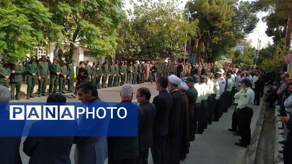 مراسم تشییع پیکر شهید جانباز «علی رفیعی» در کاشمر 