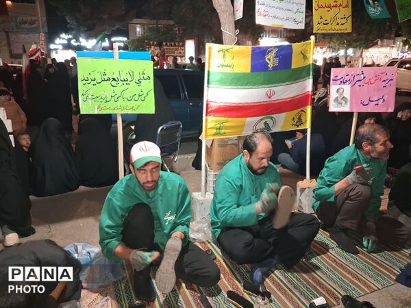 خدمات رسانی موکب های مردمی حسینه فضل 