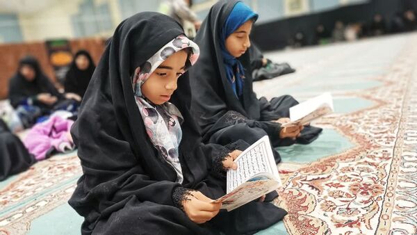 حضور پر شور کودکان مارگونی در مراسم عزاداری ایام فاطمیه
