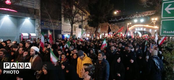 تجمع و راهپیمایی مردم بجنورد برای بیعت با رهبر جدید