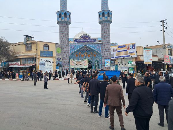 مراسم دسته روی و سینه زنی مردم آشخانه به مناسبت شهادت امام علی (ع)