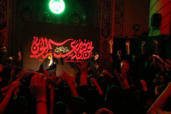 مراسم شبی با شهدا اعتکاف دانش آموزی مسجد امام جعفر صادق (ع) هیات نورالهدی یزد