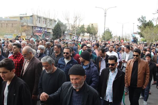 راهپیمایی روز جهانی قدس در شهرستان سمنان 