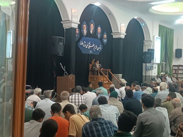 مراسم نخستین سالگرد شهادت شهدای خدمت در مسجد الهادی نیشابور 