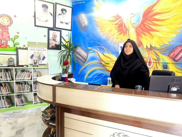 بازدید عوامل اجرایی دبستان شهید پسندیده از کتابخانه فدک فدافن