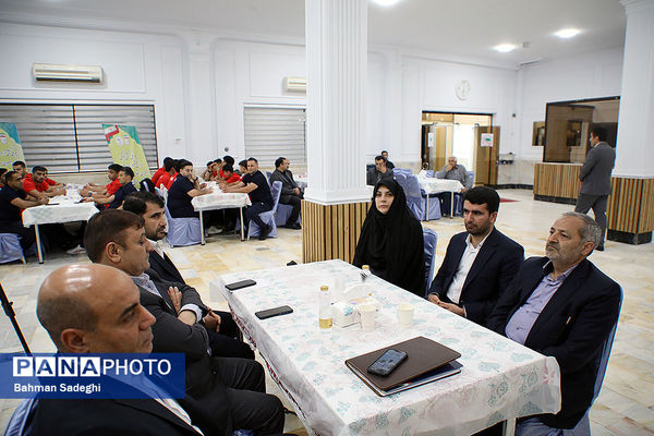 مراسم بدرقه کاروان ورزش دانش‌آموزی ایران به المپیاد جهانی با حضور وزیر آموزش و پرورش