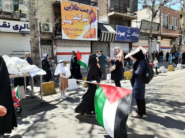 راهپیمایی روز قدس در شهر قزوین 