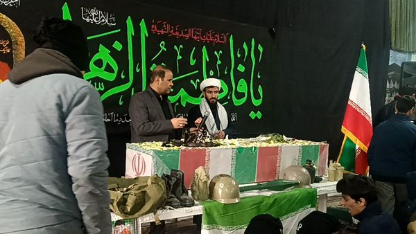 مراسم استقبال از شهید گمنام در دبیرستان شاهد ابوذر غفاری نیشابور 