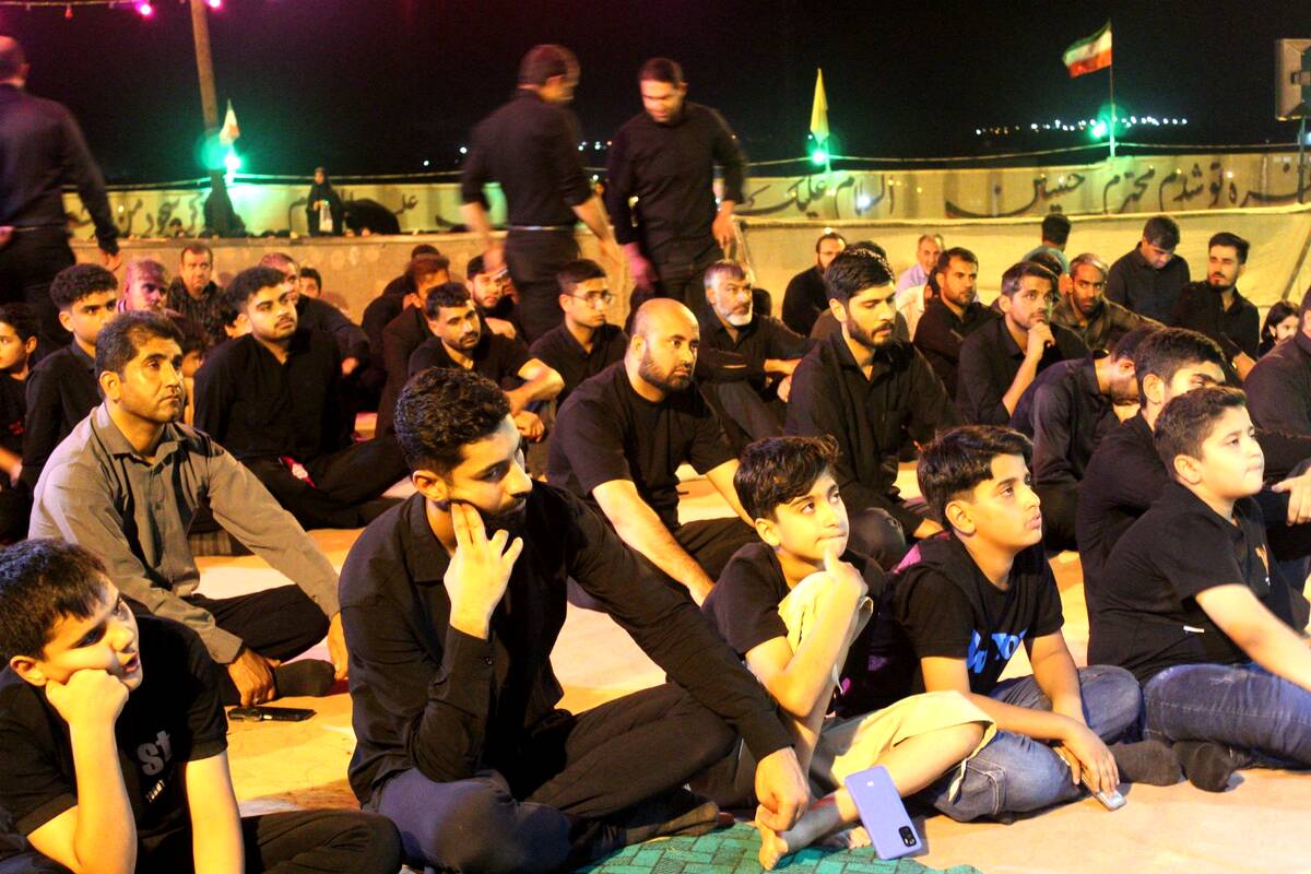 مراسم عزاداری شب سوم محرم در هیات مکتب‌‌الزهرا شهرستان حاجی‌‌آباد