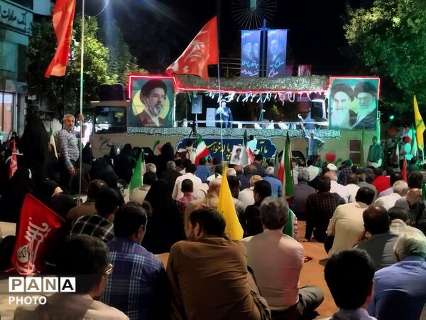 دویست و چهارمین شب از شهادت رهبر امت اسلام در حسینیه امام خمینی شهرستان نیشابور 