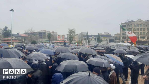 حضور پرشور تالشیان در راهپیمایی محکومیت جنایات آمریکایی-صهیونی