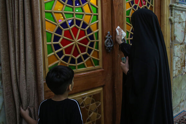 آیین «عهد عاشقی» با حضور اصحاب رسانه در مسجد جمکران