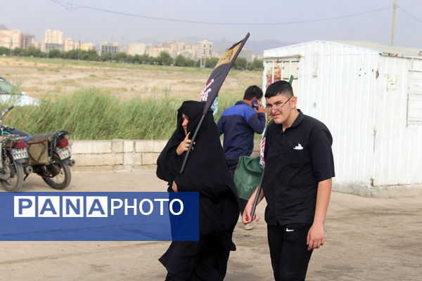 پیاده‌روی خانوادگی جاماندگان اربعین حسینی(ع) در قم