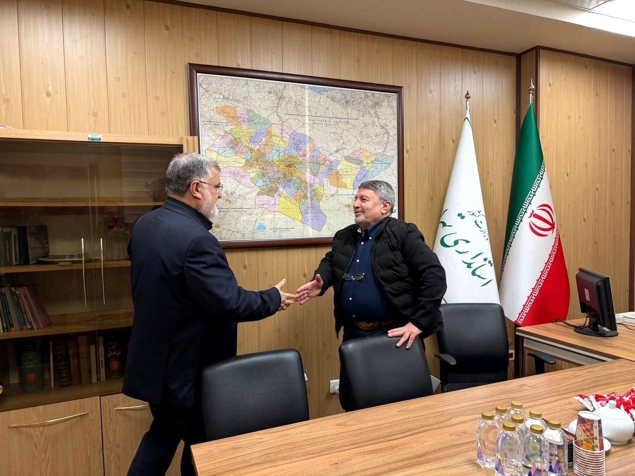 دیدار رئیس شورای اطلاع‌رسانی دولت با استاندار تهران