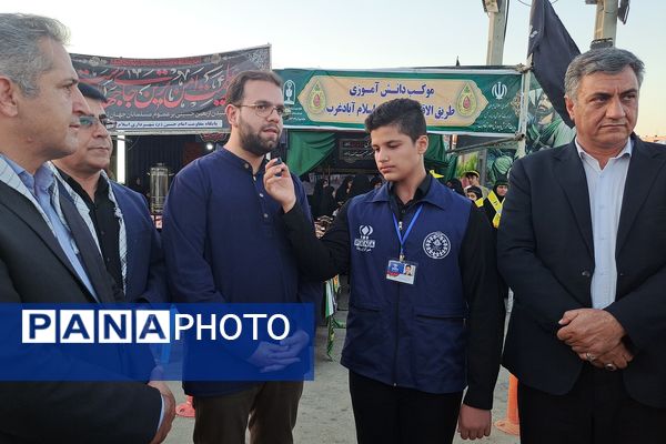 بازدید قائم مقام سازمان دانش‌آموزی کشور از مواکب استان کرمانشاه 