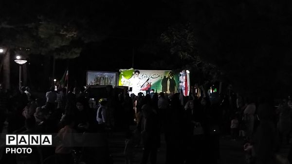 نود و پنجمین شب از شب های مقاومت بلوار جمهوری نیشابور در قاب پانا 
