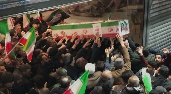 وداع با پیکر کودکان شهید اصفهان