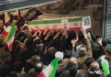 وداع با پیکر کودکان شهید اصفهان