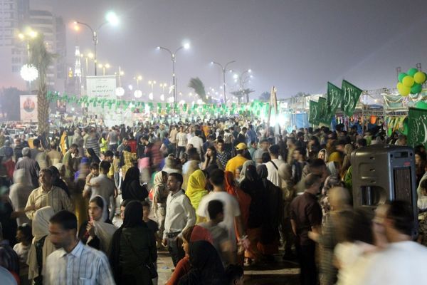 جشن و مهمانی کیلومتری عیدغدیرخم در بندرعباس