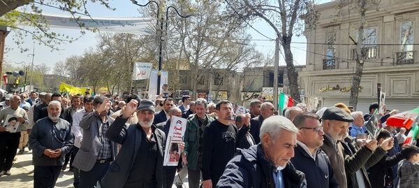 راهپیمایی روز قدس در شهرستان سملقان 