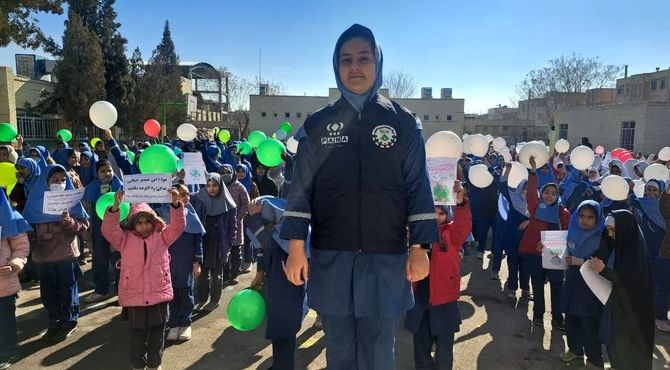 روایت پانا از جشن روز هوای پاک دبستان دخترانه ام البنین