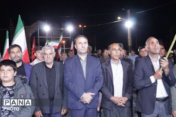 راهپیمایی اربعین رهبر شهید و دانش‌آموزان مدرسه شجره طیبه در کوهنانی 