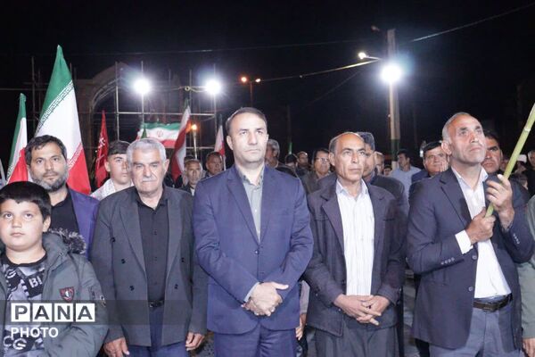 راهپیمایی اربعین رهبر شهید و دانش‌آموزان مدرسه شجره طیبه در کوهنانی 