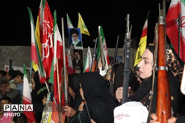 موج چهل و دوم از اجتماع سهمگین مردم باشتی به قلب سیاه صهیونیست