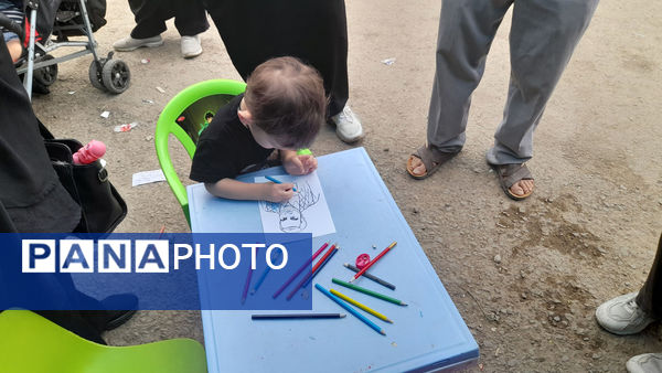نقاشی‌های کودکان با موضوع اربعین حسینی