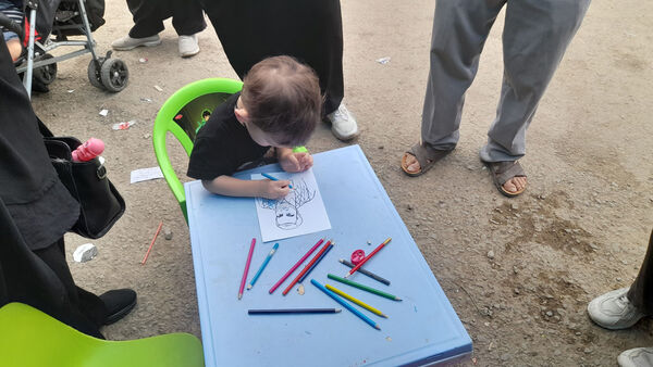 نقاشی‌های کودکان با موضوع اربعین حسینی