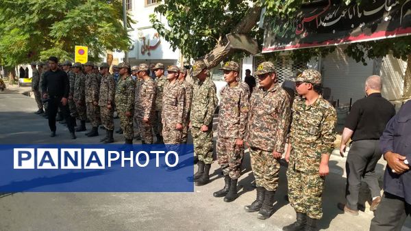 مراسم تشییع پیکر شهید جانباز «علی رفیعی» در کاشمر 