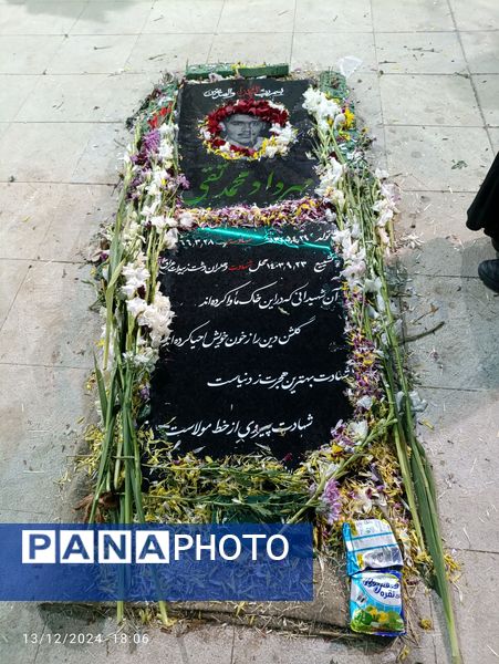 برگزاری مراسم بزرگداشت شهید مهرداد محمدتقی در نورالشهدا منطقه پردیس