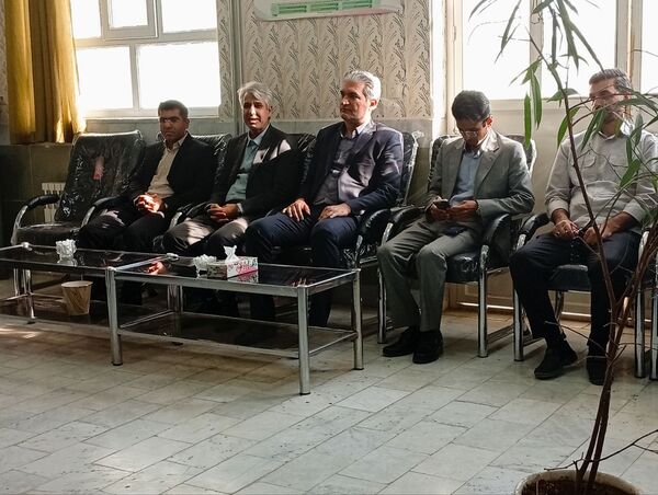 حضور مدیر آموزش و پرورش کاشمر در دبیرستان پسرانه میثاق