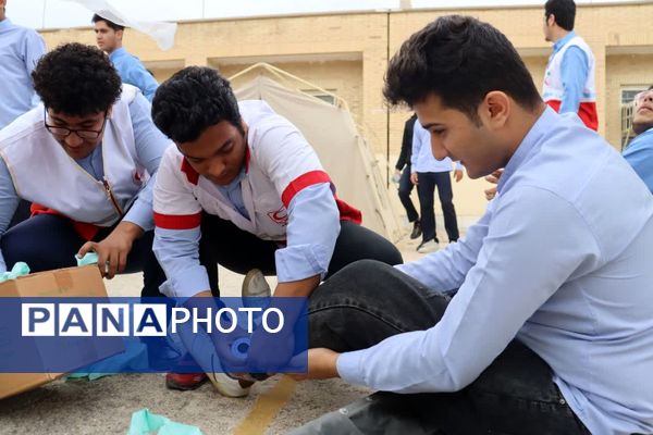  مانور زلزله در تنگستان 