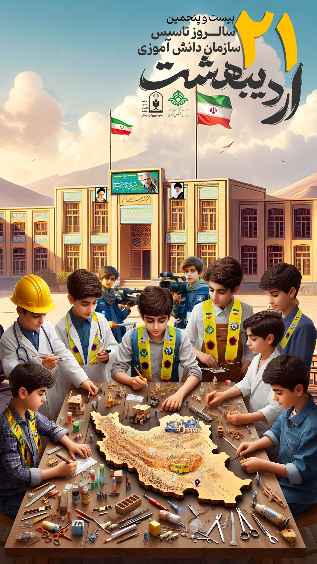 پیام تبریک مدیر سازمان دانش‌آموزی استان اردبیل به‌مناسبت سالروز تاسیس سازمان دانش‌آموزی