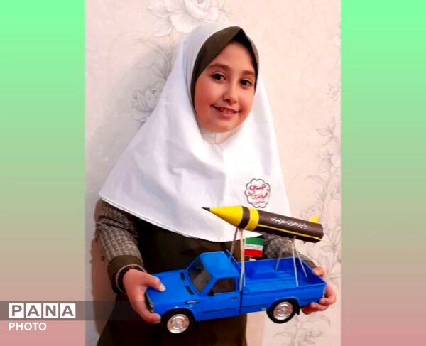 موشک‌های مقاومت  در دست دختران لالجین
