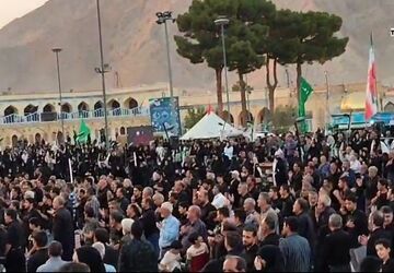 برگزاری مراسم جاماندگان اربعین حسینی شهرضا با حضور پرشور عزاداران و شعار «انا علی العهد» 